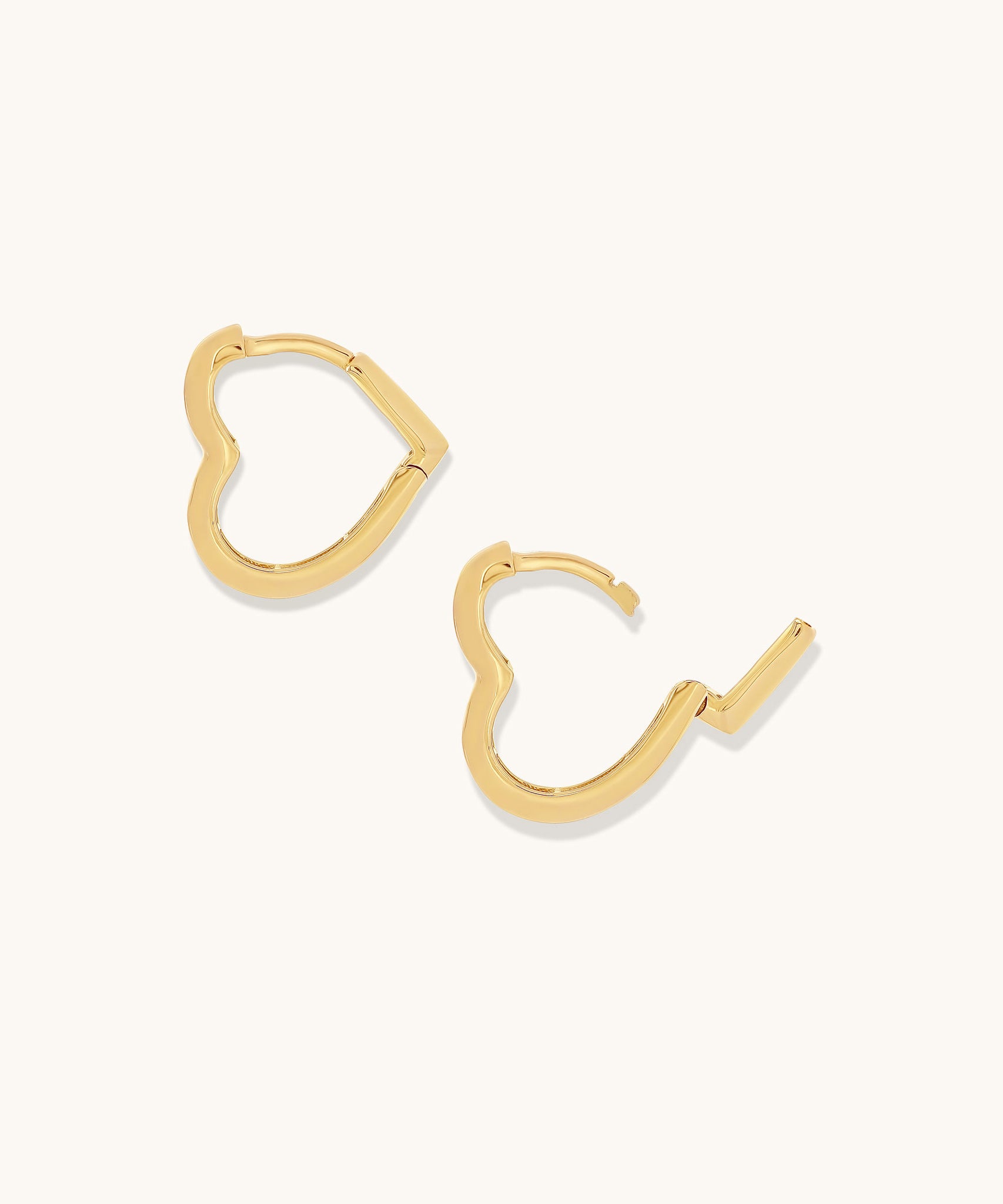 Heart Huggies | 12mm - 14k Solid Gold – Alden+Mara