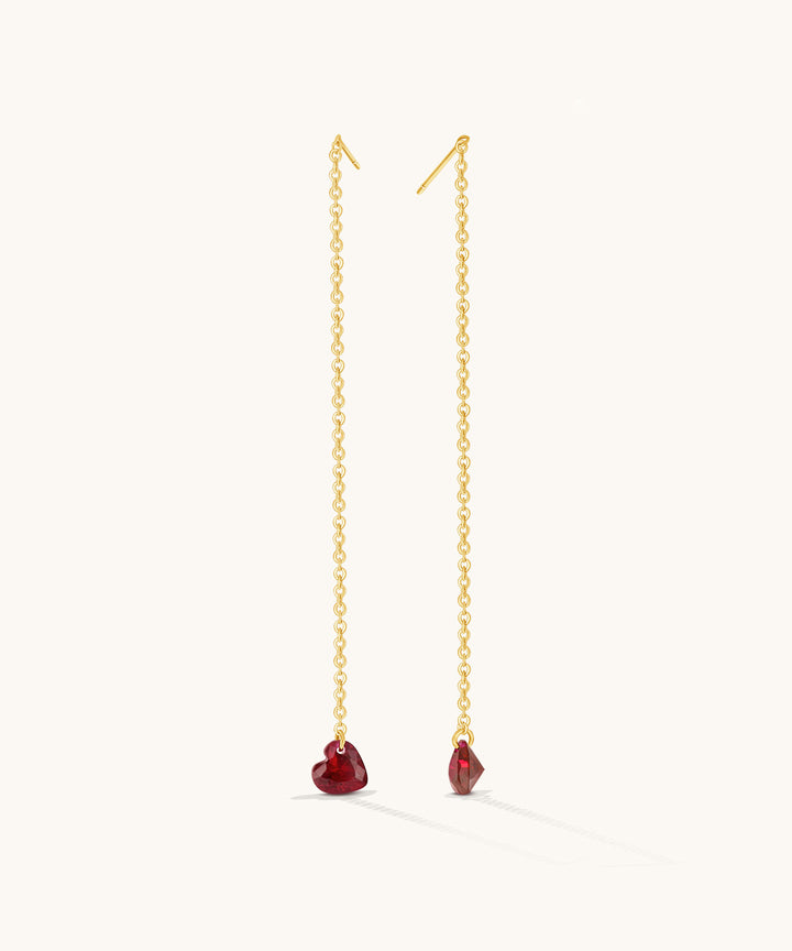 Heart CZ Threaders