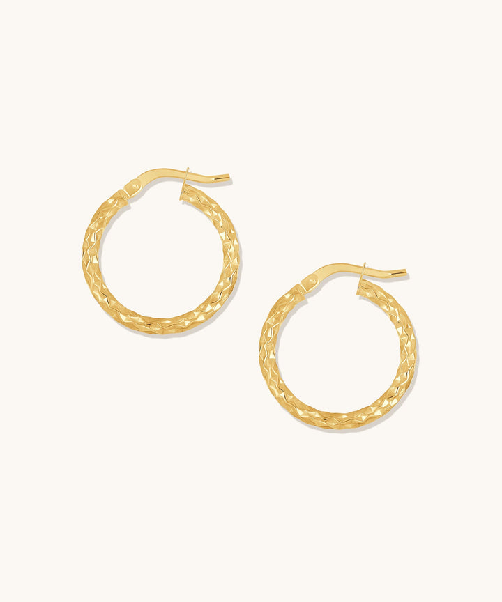 Textured Hoop Earrings