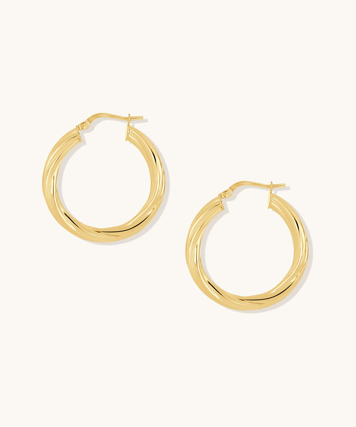 Twisted Hoop Earrings