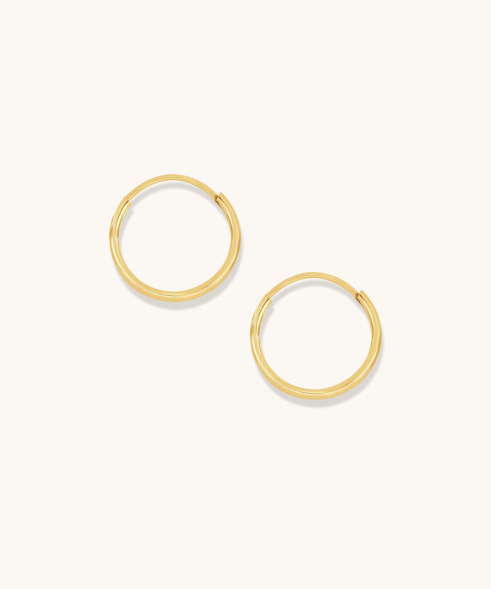 Endless Hoops | 10mm - 14k Solid Gold
