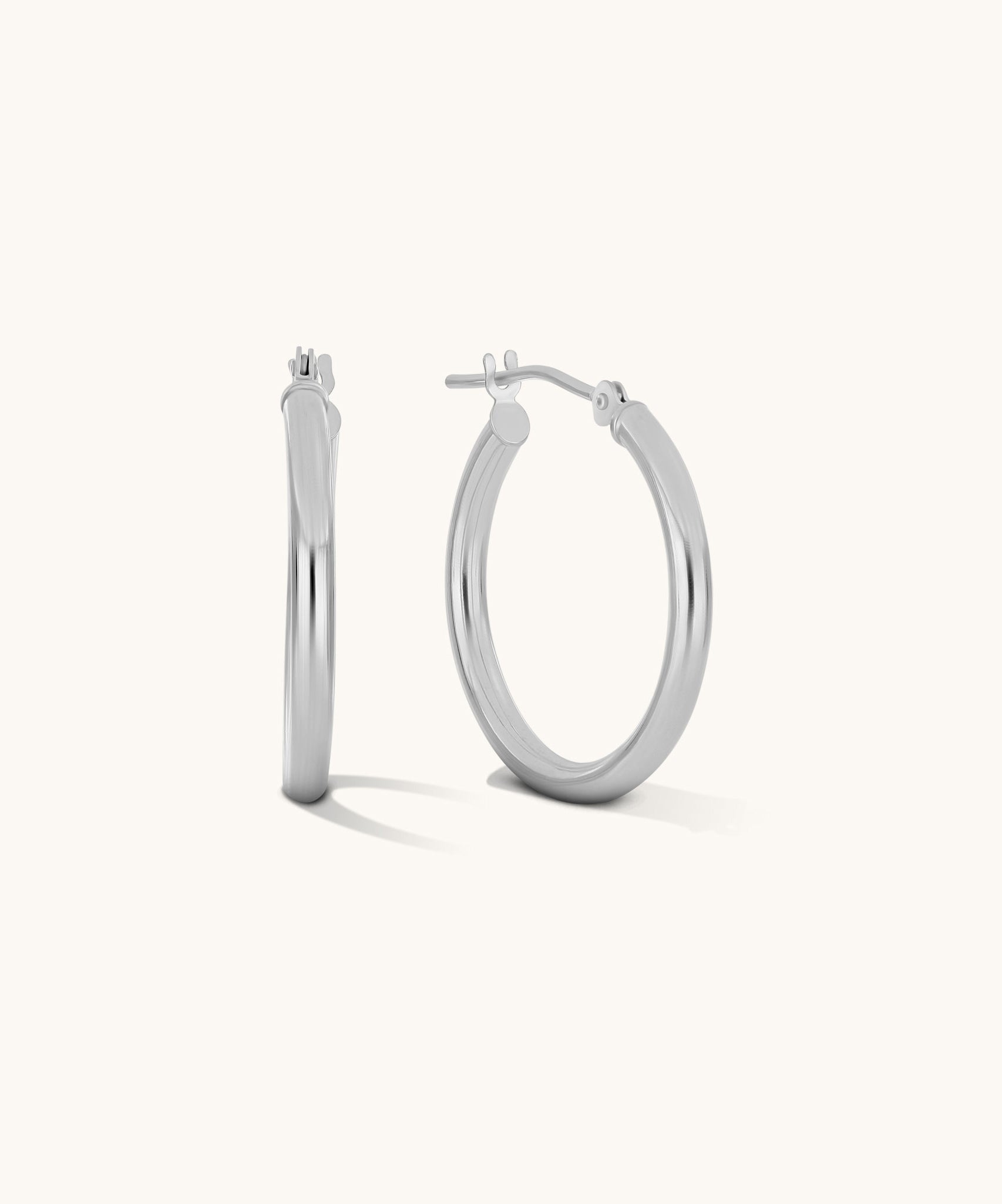 Tube Hoops | 2mm x 20mm - 14k Solid Gold – Alden+Mara