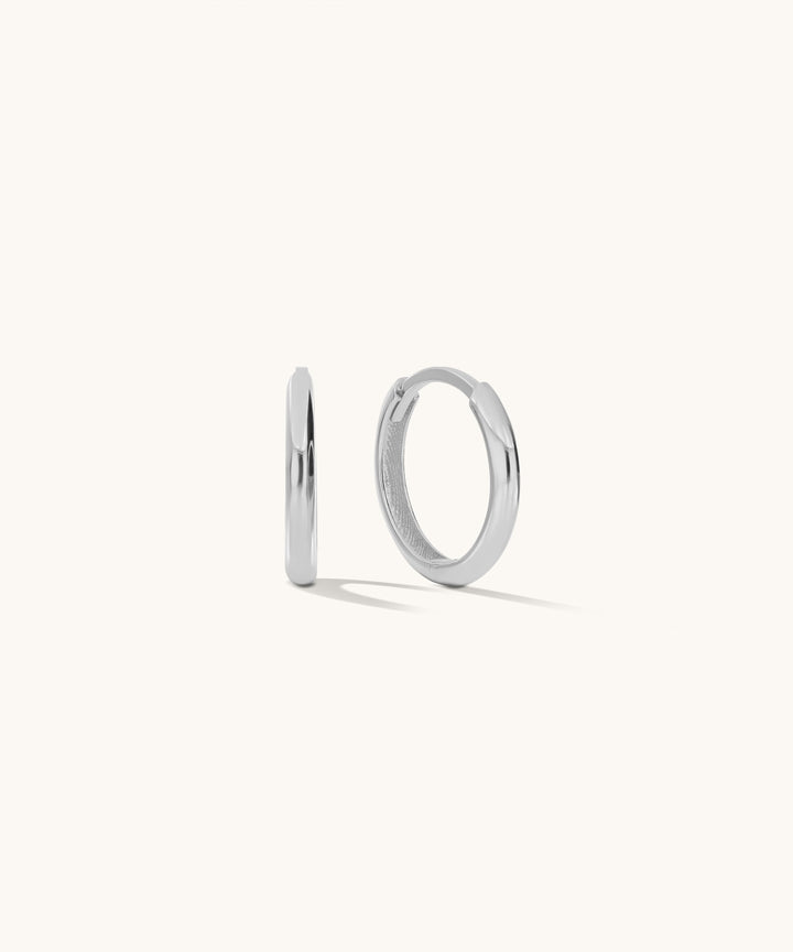 Rounded Huggies | 12mm - 14k Solid Gold