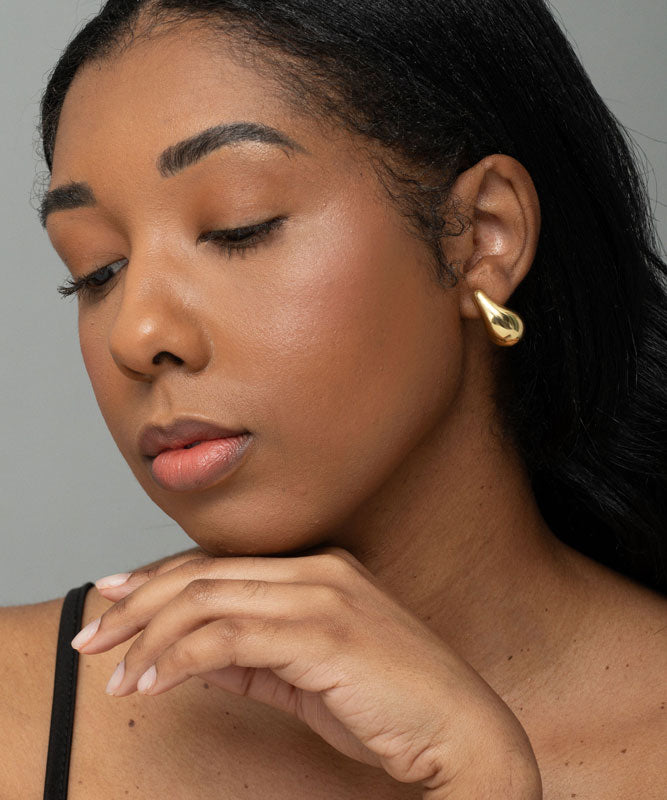 Tear Drops | 28mm - 14k Solid Gold