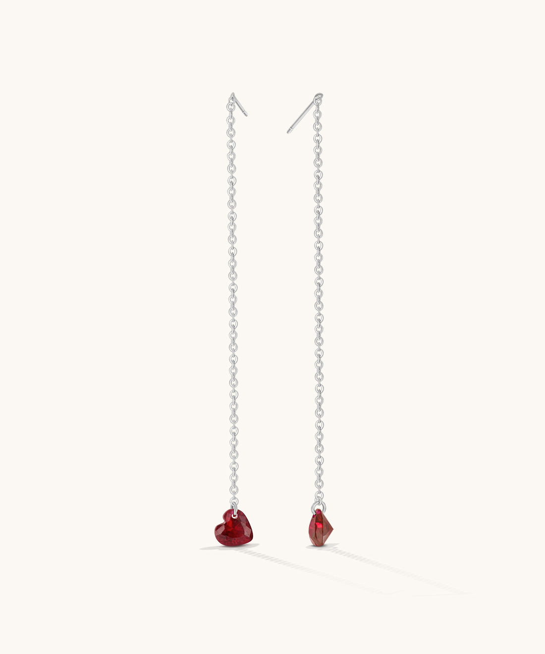Heart CZ Threaders