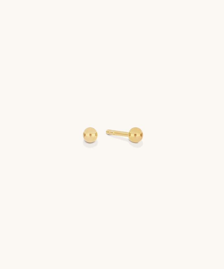 Ball Studs | 3mm - 14k Solid Gold