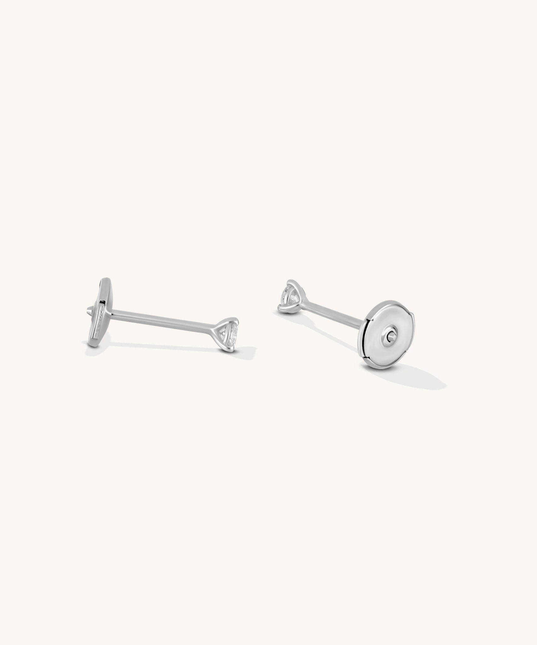 Round Lab Diamond 3 Prong Studs | 1/5 ct - 14k Solid Gold