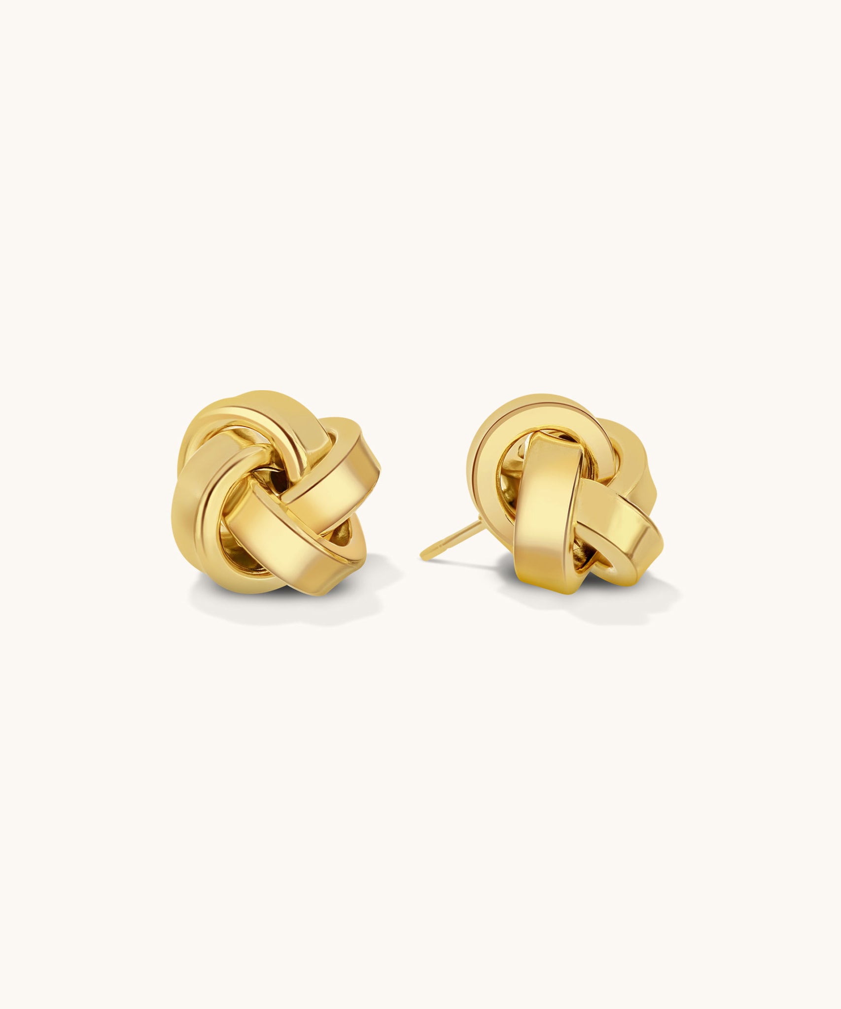 Love Knot Studs | 14mm - 14k Solid Gold – Alden+Mara Love Knot Studs | 14mm - 14k Solid Gold – Alden+Mara
