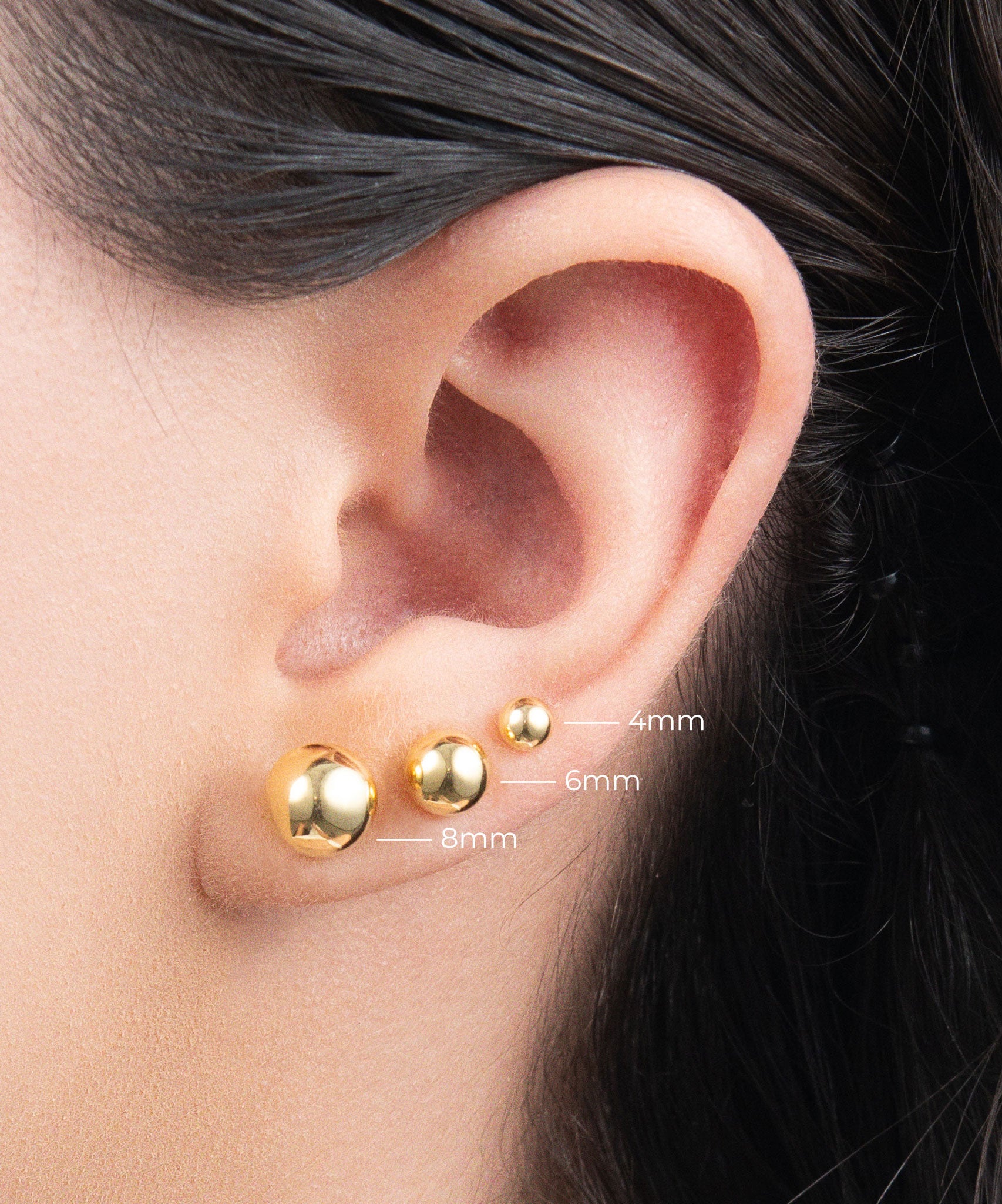 8mm 6mm 4mm ball stud stack on model